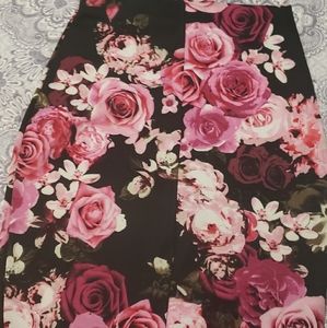 Roses Pencil skirt